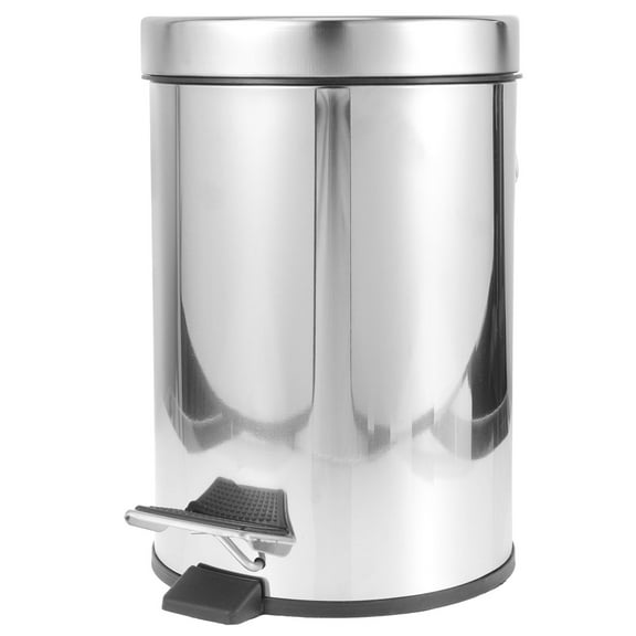 LOLIPPYY Kitchen Trash Can with Pedal, Large Opening Stainless Steel Waste Bin, Odor Prevention, 1 Piece