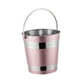 thumbnail image 3 of deevoka Portable Ice Bucket Ice Bucket Bucket Home Bar Accessories Stainless Steel pink, 3 of 9
