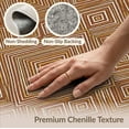 thumbnail image 6 of ODIKA Aztec Diamonds Boho Tapetes Faded Decorative Para Cocina Bohemian Non-Slip Chair-Friendly for Dining Room, Basement, Large Office, 6 of 7