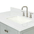 thumbnail image 6 of ARIEL Cambridge 36 Inch Grey Bathroom Vanity with Sink, Solid Wood, Carrara White Quartz Countertop, 1.5-Inch Edge, Right Rectangular Undermount Sink, 2 Soft Closing Doors, 5 Drawers, 6 of 10