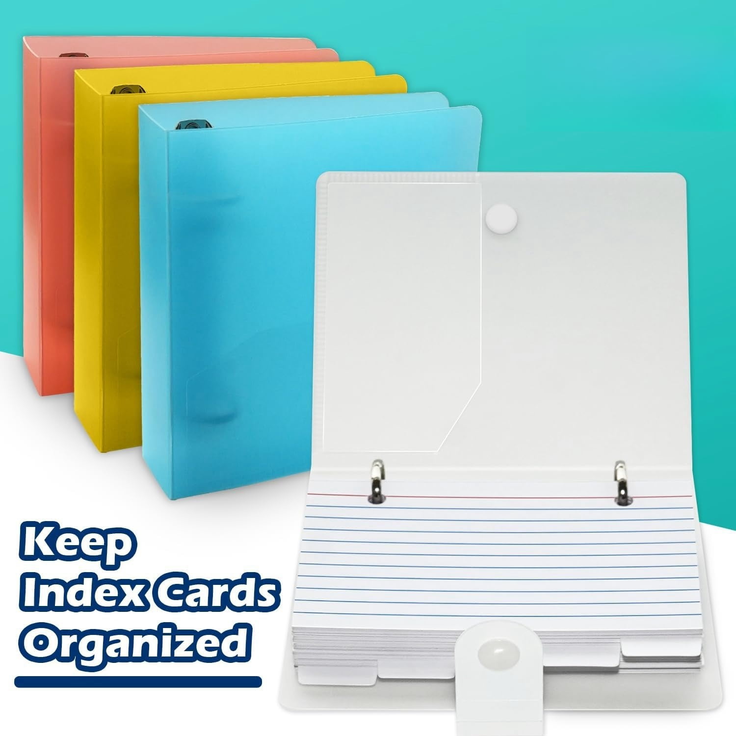 3x5 Lined Index Cards with Ring Binder Holder and Dividers, 100 Ruled Cards - Walmart.com 3x5 Lined Index Cards with Ring Binder Holder and Dividers, 100 Ruled Cards - Walmart.com