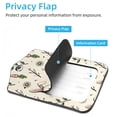 thumbnail image 3 of Square 2Pack PU Leather Lovely Easter Rabbit Cruise Luggage Tag with Privacy Cover and Stainless Steel Ring - Suitable for Travel Handbags Backpacks Luggage Tags, 3 of 6