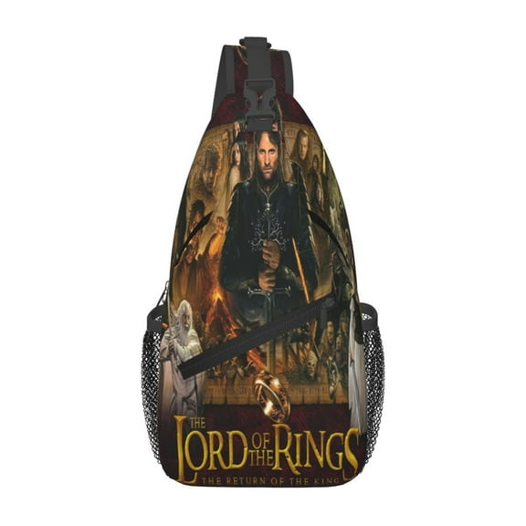 Lord Of Ring Sling Backpack Cartoon Crossbody Bag Travel Hiking Backpack Crossbody Chest Bag Men Women Shoulder Bag