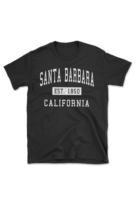 Santa Barbara California Classic Established Men's Cotton T-Shirt