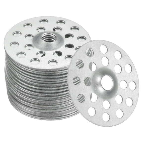 100pcs Plaster Washers 1 Inch Plaster Repair Rings Buttons Zinc Plated Metal Washer Flat Profile Washers for Wall Ceiling Drywall Repair