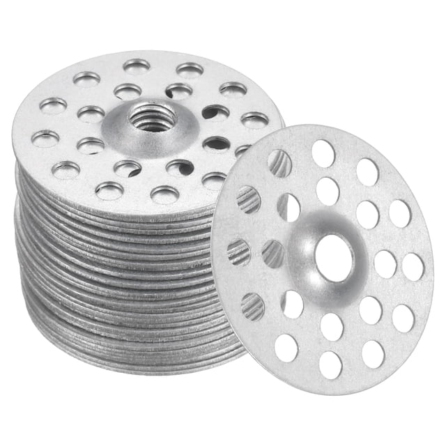 100pcs Plaster Washers 1 Inch Plaster Repair Rings Buttons Zinc Plated Metal Washer Flat Profile Washers for Wall Ceiling Drywall Repair