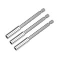 thumbnail image 1 of 3 Pcs Soporte de Extensión Magnético de Punta de 1/4" y 4 Pulgadas, Destornillador de Liberación Rápida, Herramienta de Potencia, 1 of 3