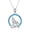 Opal Wolf Necklace, variant on Wolf Necklace Gifts for Men Women Sterling Silver Opal Moon Wolfs Jewelry Birthday 18+2"