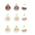 thumbnail image 2 of AYktou 9 Pcs Christmas Ornaments Balls, Chocolate-Themed Transparent Christmas Balls Hanging Ornaments Interesting Contents Balls for Winter Christmas Tree Decoration Wedding Party Decor, 2 of 9