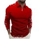 thumbnail image 2 of Blusa y camisa de manga larga con cuello vuelto para hombre, jersey con cremallera y solapa estampada, blusa de manga larga con cuello vuelto, blusa de poliéster para hombre, 2 of 5