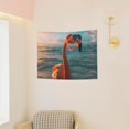 thumbnail image 3 of Kdxio Swimming Goggled Flamingo Wall Hanging Tapestries Banner For Bedroom College Dorm Home Living Room Party Decor 29X37 In, 3 of 8
