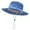 Blue, variant on Girls Sun Hats for Kids Ages 4-8 Outdoor Wide Brim Solar Fan Hat for Kids Solar Powered Fan Caps Sun Protective Bucket Hat Children Solar Fan Fishing Hat