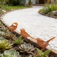 thumbnail image 5 of Outdoor Wrought Iron Flower Pot Decor – Garden Yard Courtyard Insert Silhouette for Natural, Elegant, Low-Maintenance Outdoor Space Enhancement brown, 5 of 6