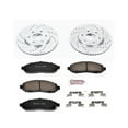 thumbnail image 3 of PowerStop Front Z23 Evolution Sport Carbon-Fiber Ceramic Brake Pad and Drilled & Slotted Rotor Kit Fits: NISSAN SUZUKI Select Models K4611, 3 of 10