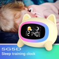 thumbnail image 2 of Kids Alarm Clock Cute Wake Alarm Clock For Kids Sleep Training Clock With Night Light And Sleep Sound Machine For Toddlers, 2 of 12