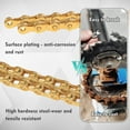 thumbnail image 6 of 8/9/10/11/12 Speed Bike/Bicycle Chain BUCKLOS BC-L/EL/SL for SHIMANO/SRAM/KMC Steel Gold/Silver 116/126 Link with Quick Link fit MTB/Mountain/Road Bike/BMX 1/2 x 3/32 1/2 x 11/128 Inch Universal, 6 of 7