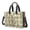 Brown and White Checkered Pattern, variant on Blue and Black Checkered Pattern Canvas Messenger Tote Bag, Teacher Tote with Multi Pockets & Removable Strap, Durable Canvas Gifts for Birthday Christmas Thanksgiving