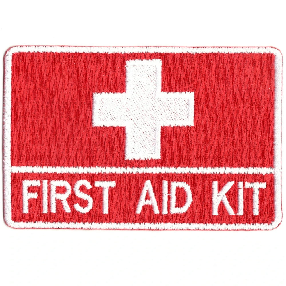 First Aid Kit Iron On Patch