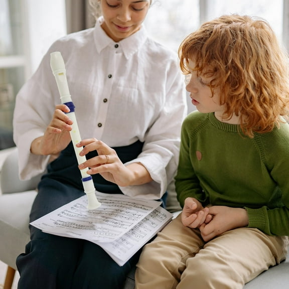 OUNONA Plastic Recorder for Beginners, Portable Music Practice Instrument, Ideal for Music Class and Clarinet Training