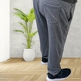 thumbnail image 3 of Mens Big & Tall Taper Jogger Pants, Folkstone Gray 4XL, 3 of 5