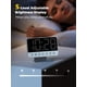 thumbnail image 3 of Reloj despertador digital Odokee Large Bold Number 5 plateado, 3 of 7
