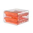 thumbnail image 1 of EZLIFE Caja de almacenamiento con soporte para huevos con ruedas automáticas para refrigerador Egg Organiz2024 Nevera F1J2, 1 of 7