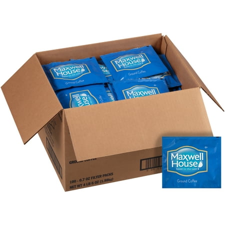 Maxwell House Ground Coffee Filter Packs, 0.7 oz. Packets (Pack of