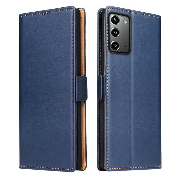 Dteck Case For Samsung Galaxy Note 20 Ultra (6.9 inches) 2020 Released ,Luxury Leather Card Holder Wallet Case Shockproof Kickstand Flip Protective Phone Cover,Blue