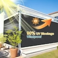 thumbnail image 3 of NAWAY 6'X6' 200GSM HDPE Mesh Sun Shade Canopy with Grommets,90% UV Protection Outdoor Screen,Dark Gray, 3 of 7