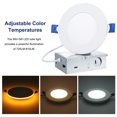 thumbnail image 2 of 4PCS 9W+3W LED Downight con modo de luz nocturna integrado de alto brillo, 2 of 8