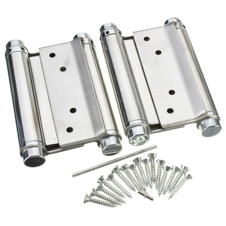 4pcs 4 Inch Stainless Steel Double Action Spring Hinge Hardware