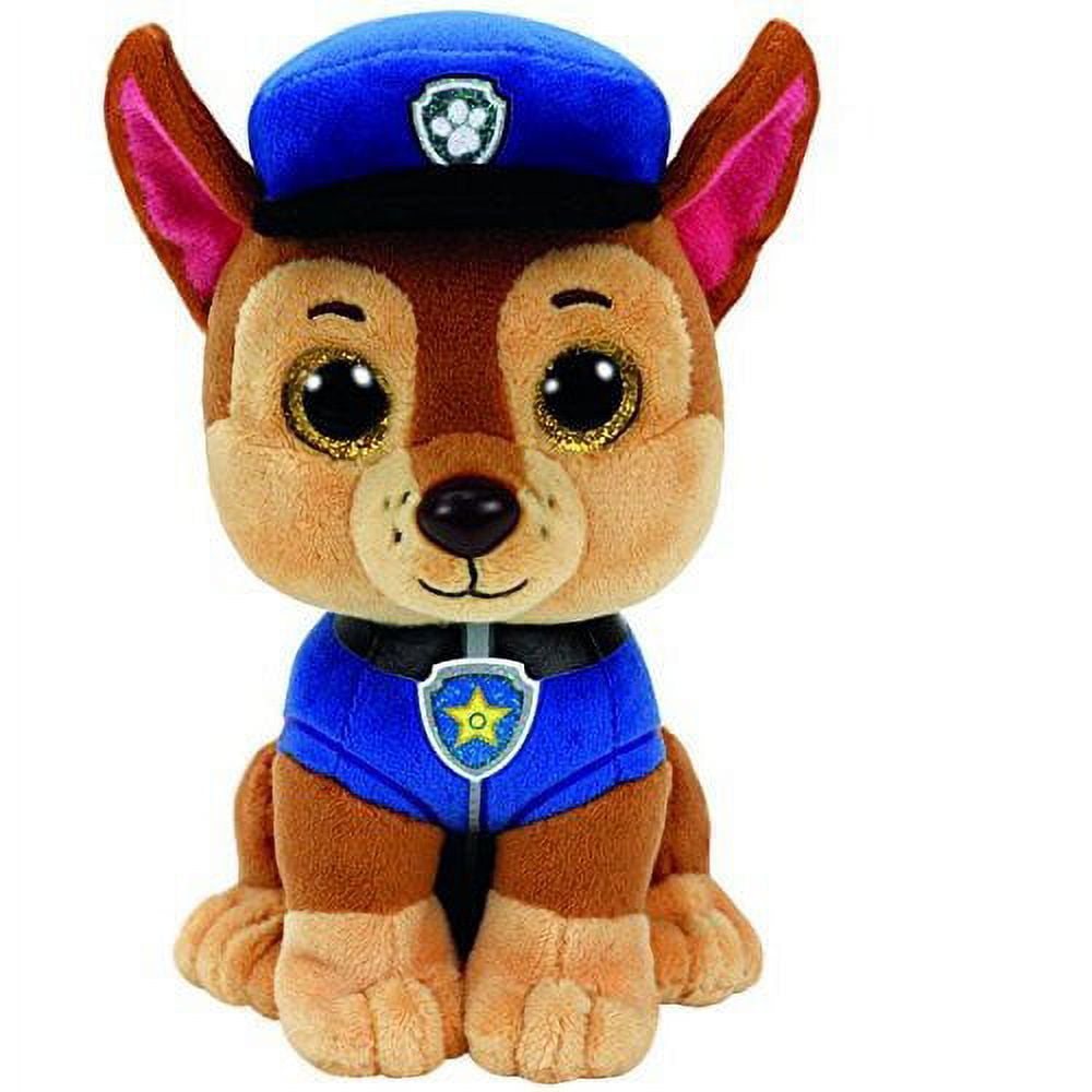 Ty Beanie Boos - Chase the German shepherd  – Medium (10")  – Paw Patrol  - Stuffed Animal