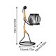 thumbnail image 3 of Hot Sale!Creative Iron And Hemp Rope Girl Candlestick Home Decoration Art Decor Living Room Iron Crafts, 3 of 9