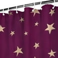 thumbnail image 3 of Purple Christmas Star Pattern Shower Curtain 72"x84" ,Bathroom Decorative Shower Curtains Set with 12 Hooks,Modern Waterproof Washable Shower Curtain, 3 of 6