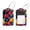 multicolored 3, variant on PhooArto 2 PCS Luggage Tag for Suitcase Bag Tags for Backpacks Baggage Handbag School Instrument Tag Label, Colorful Neon Skull Flowers