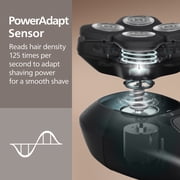 Philips Norelco Head Shaver Pro 5000 Series, Skull Shaver For Men and Women, 360° Flexing Head & Comfortcut Blades, Gentle On Skin, HS5980/40