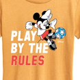 thumbnail image 3 of Disney - Play By The Rules Soccer - Women's Short Sleeve Graphic T-Shirt, 3 of 6