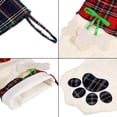 thumbnail image 4 of Medias de Navidad con diseño de pata de mascota para colgar en chimenea, bolsas de regalo de Navidad, bolsas para decoración de árbol de Navidad(A.)(4 piezas), 4 of 5