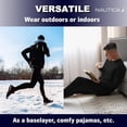 thumbnail image 3 of Nautica Men’s Base Layers Set Compression Pants & Shirt Thermal Wear for Men, Black Large, 3 of 7