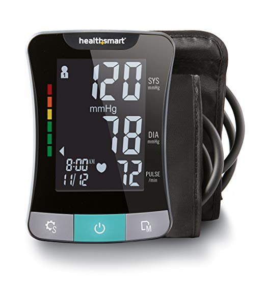 HealthSmart Talking Digital Upper Arm Blood Pressure Monitor with