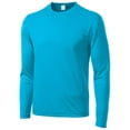 thumbnail image 1 of Gravity Threads Long-Sleeve Moisture-Wick Athletic Shirt - Atomic Blue - Medium, 1 of 2