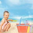 thumbnail image 6 of Mesh Beach Bag Travel Toiletry Bag Beach Toy Bag Large Capacity Sand Toy Bag, 6 of 13