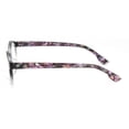 thumbnail image 4 of V.W.E. Oval Round Progressive Reading Glasses - Clear on Top - Mosaic Temple - AR Coating Z125 +1.25, 4 of 4