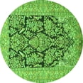 thumbnail image 1 of Ahgly Company Indoor Round Persian Green Traditional Area Rugs, 3' Round, 1 of 1