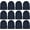 12 Packs Black Hat, variant on Wholesale Beanies Or Gloves, Bulk Thermal Winter Solid Hat Or Glove