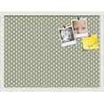 thumbnail image 2 of PinPix ArtToFrames 16x22 Custom Cork Bulletin Board Yellow And Blue Waves   Poster Board Has a Fabric Style Canvas Finish, Framed in Satin White Frame (PinPix-321), 2 of 6