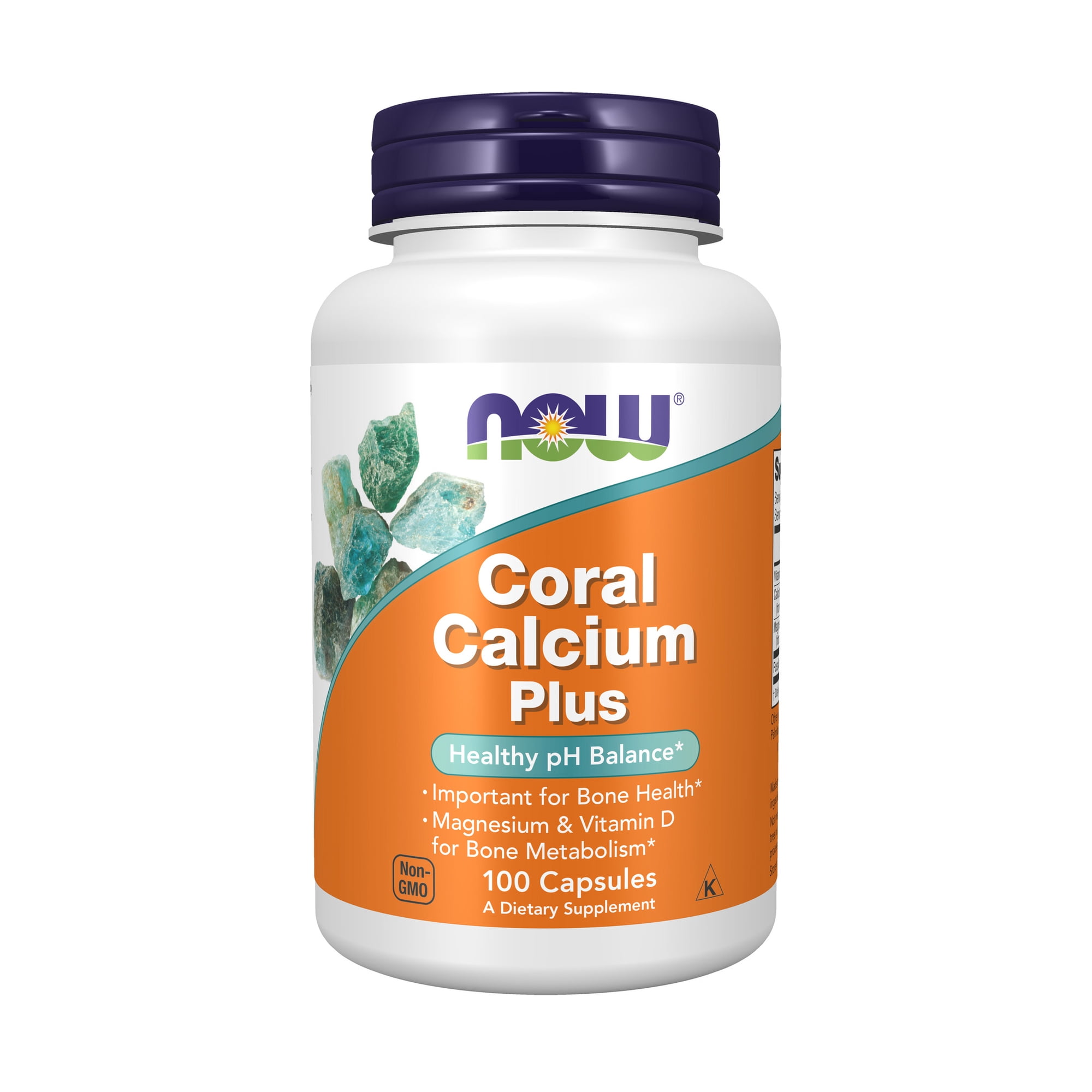 NOW Supplements, Coral Calcium Plus, Bone Health*, Healthy pH Balance*, 100 Veg Capsules