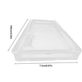 thumbnail image 2 of 1 PCS Clear Acrylic Boxes with Lids, 6.22 x 2.87 x 0.43 Inches Acrylic Container, Transparent Storage Cases for Jewelry Beads Keepsake Supplies, Display Case or Small Box for Storage and Organization, 2 of 2