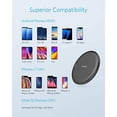 thumbnail image 1 of Cargador inalámbrico Anker, PowerWave 7.5 Pad con ventilador de enfriamiento interno, 7.5W para iPhone 11, 11 Pro, 11 Pro Max, XS Max, XR, XS, X, 8, 8 Plus, 10W para Galaxy S10 S9 S8, Note 10 (con ada, 1 of 2