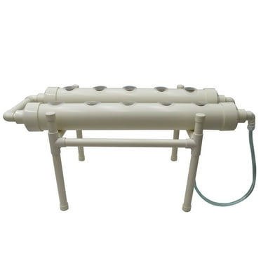 Hydroponic Gardening Planting System 10 Plant Website Growth Kit with Two Tubes on One Floor.